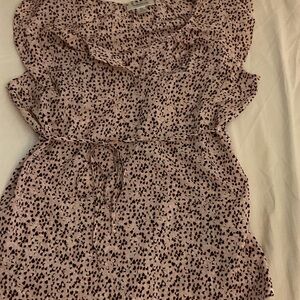 Motherhood Pink and Black Patterned Blouse